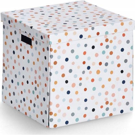 Zeller Caja de almacenamiento plegable colorida 33,5x33x32 cm