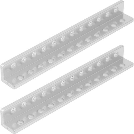 2 pièces, poutre en aluminium en forme de L à 12 trous, accessoires pour robots, 12 x 12 x 104 mm, 3103-0012-0104 (1/5)