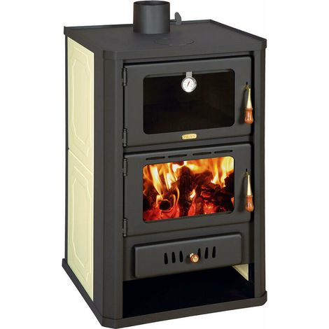 Stufa a legna con forno per cucinare - Prity FGW15 -  Pontenza 15+5 Kw