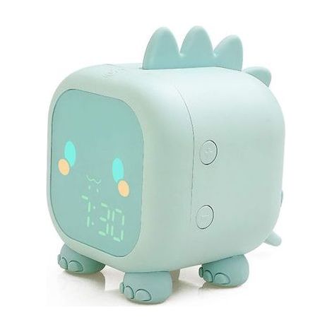 Réveil lumineux pour enfant avec simulateur de lever du soleil - Réveil silencieux vert (1/5)
