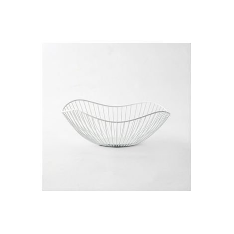 Corbeille à fruits en métal robuste, diamètre 25,5 x 10 cm, panier de rangement pour légumes et accessoires déco, anti-rouille, design élégant pour la cuisine (1/4)