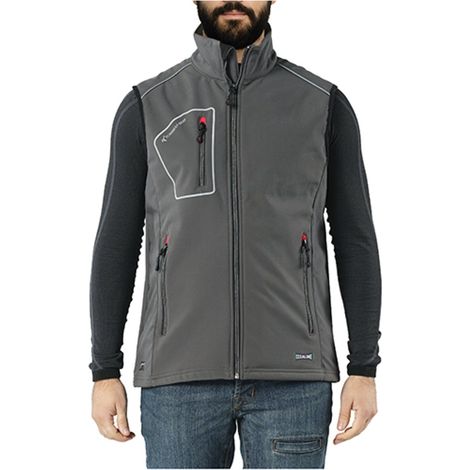 GILET DA LAVORO GRIGIO TG. M "SNAPPY"