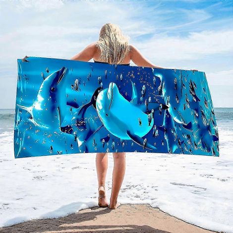 Mikrofaser-Reisehandtuch für Damen – Weiches, schnelltrocknendes und saugfähiges Material, ideal für Strand, Schwimmen, Urlaub und Outdoor-Aktivitäten (1/5)