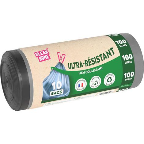 Sacs Poubelle Clean Home Liens Coulissants Sacs Poubelle Clean Home Liens Coulissants - Publi Embal