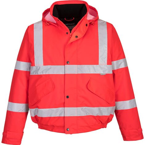 Cazadora de invierno Hi-Vis - Alta visibilidad y confort - Rojo - Talla XL
