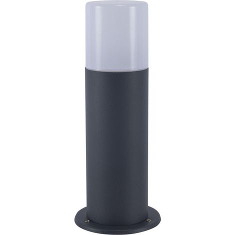 Schwarzer Poller für den Außenbereich, 30 cm, 28 W Aluminium Polycarbonat-Diffusor Schutzart IP54 E27-Fassung (1/5)