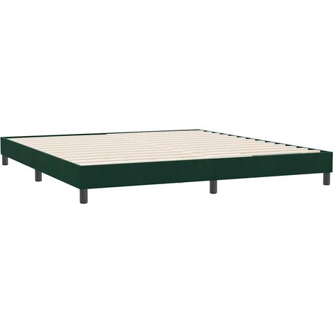 Maison Exclusive - Bettgestell ohne Matratze Dunkelgrün 180x210 c