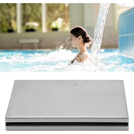 Fontaine de piscine/spa à rideau d'eau, filetage interne G1-1/2, sortie cascade avec éclairage LED coloré, en acier inoxydable 304, 12 V, poids surdimensionné (1/5)