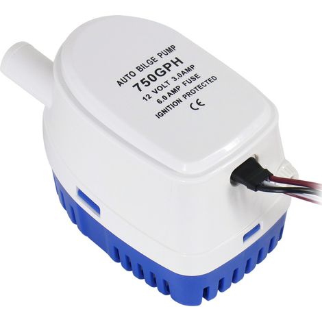 Pompe de Cale Automatique 12V 1100GPH/ 70LPM avec Interrupteur à Flotteur (1/5)