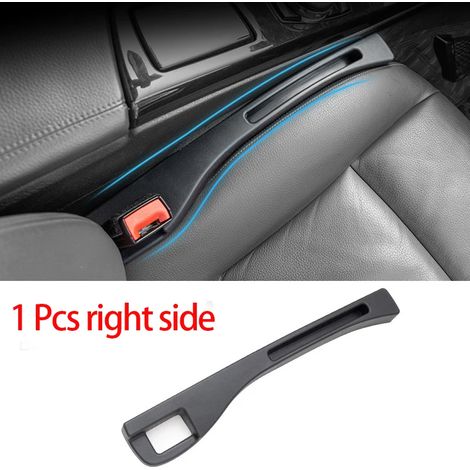 (Noir-Droite) Combleur d'espace entre les sièges auto - Accessoires auto pour véhicules - Bande anti-fuite et anti-chute avec trou - Décoration intérieure (1/5)