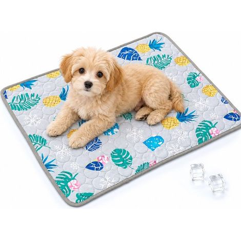 Alfombrilla refrescante premium 150100cm, Manta refrescante lavable, refrescante verano antideslizante resistente arañazos, Azul selva tropical (1/5)
