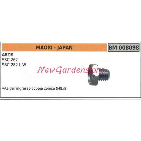 Vite per ingresso coppia conica MAORI decespugliatore 008098