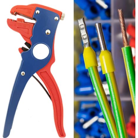 Pince à dénuder multifonctionnelle, couteau à câble, 2 en 1, pince à dénuder auto-ajustable, pince auto-ajustable, outil de sertissage, isolation, automatique
