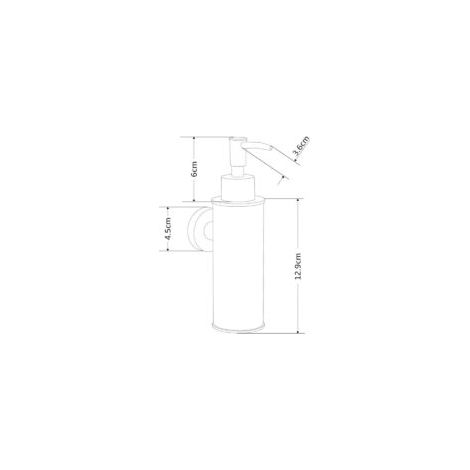 Dispenser di sapone a parete in acciaio inox per bagno, cucina, arredamento casa (rotondo, cromato) - Crezuo