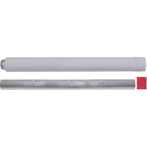 Vaillant Extensión turboTEC acortable Conducción de aire/humos, Alu, 60/100mm, 1,0 m, 303833
