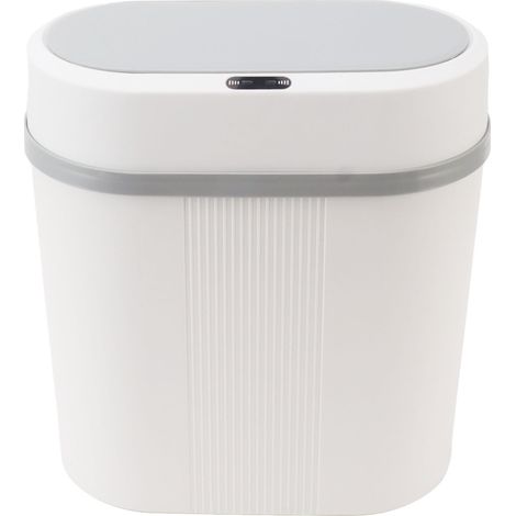 Intelligenter 12-Liter-Mülleimer mit Bewegungssensor, batteriebetrieben, automatisch, für Schlafzimmer, Badezimmer, Küche (1/5)