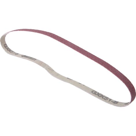 Lot de 10 bandes abrasives ponçage 533x9mm, papier de verre à l'oxyde d'aluminium, grain 80, courroie pour ponceuse, sangle abrasive professionnelle (1/5)