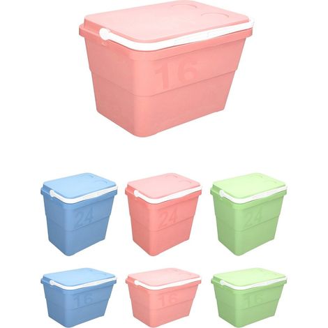 JARDIN202 - Nevera Portátil Rígida – Nevera Térmica con Asa para Camping, Barbacoa y Viaje  16 L (Rosa)