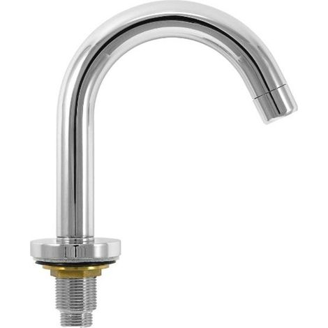 Bocca erogazione lavabo ad arco pesante cromata 1/2” M  Tecom