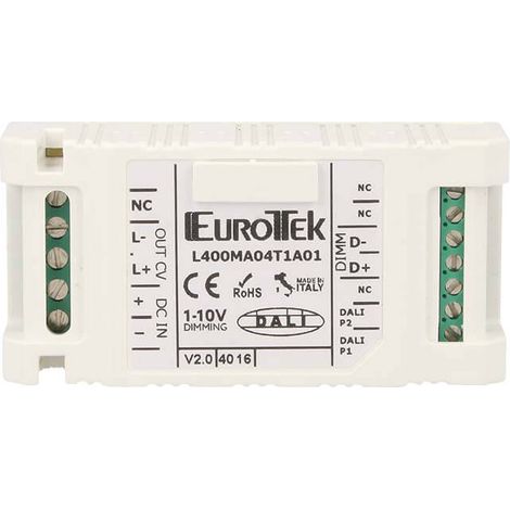 Newlab Led Dimmer Monocanale PWM 12A Controllato Da Pulsante N.O. 0-10V 1-10V Dali Potenziometro