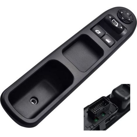 6554.QC Levé Vitre 207 Avant Gauche Drive CÔTÉ Vitre Électrique Interrupteur Principal,Interrupteur Commande de Leve Vitre pour Peugeot 207 (6554QC), Non original (1/5)