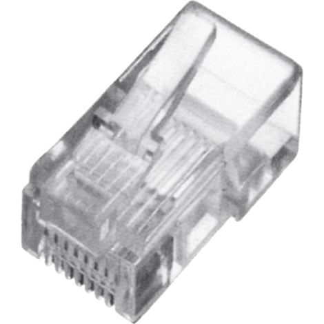 Digitus DN-MO-8-8-SR Connecteur modulaire Digitus pour câble rond, non blindé, 100 pièces DN-MO-8-8-