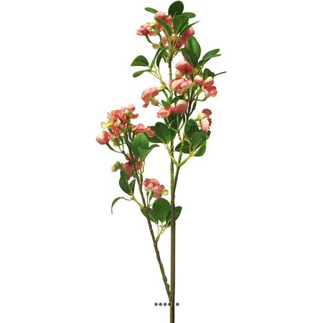Branche de seringat artificiel H 89 cm 3 ramures Rose - couleur: Rose (1/3)