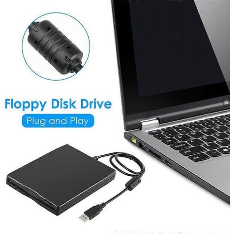 Lecteur de disquettes USB 3,5 pouces pour PC Windows 7, 8, 2000, XP et Vista (1/5)