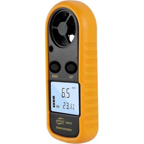 GM816 Digital Anemometer Wind-Speed Gauge Portable LCD Meter Anemometer Thermometer Airflow (1/5)