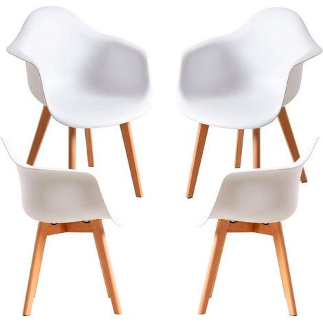 Packs Sillas Comedor - Pack 4 Sillas Belu - Blanco