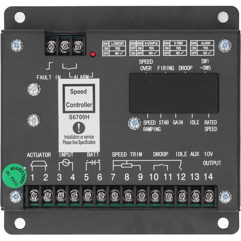 Elektronisches Drehzahlregler-Panel für Generatoren, 24V DC Dieselreglermodul S6700H. (1/5)