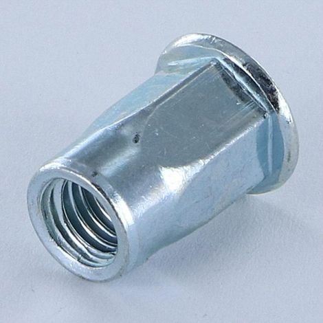 Ecrou à sertir Tête plate TP M4X11 GOFIX ACPSH20 Acier zingué