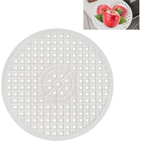Tapis rond évier 31 cm – Caoutchouc antidérapant – Protection fond évier – Rangement couverts (1/5)
