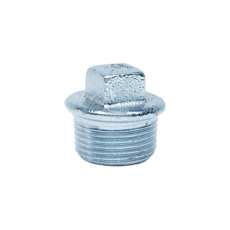 TAPPO MASCHIO CON BORDO IN GHISA ZINCATA- - M 1 - 10 pezzi