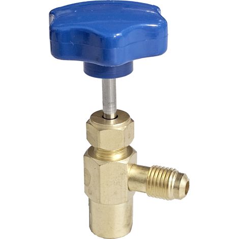 Robinet autopercant pour canette – Femelle 1/2 ACME – Mâle 1/4 SAE – Autopercement avec joint à compression – Compatible Duracool et Multicool