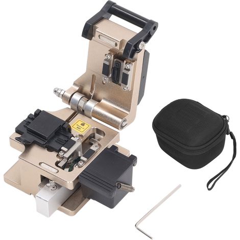Tailleur de fibre optique 3-en-1, lame en acier au tungstène, coupe rapide et nette, outil de coupe précis pour câbles, kit de sertissage professionnel (1/5)
