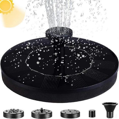 Fontaine solaire, pompe pour bassin de jardin, fontaine flottante, pompe solaire