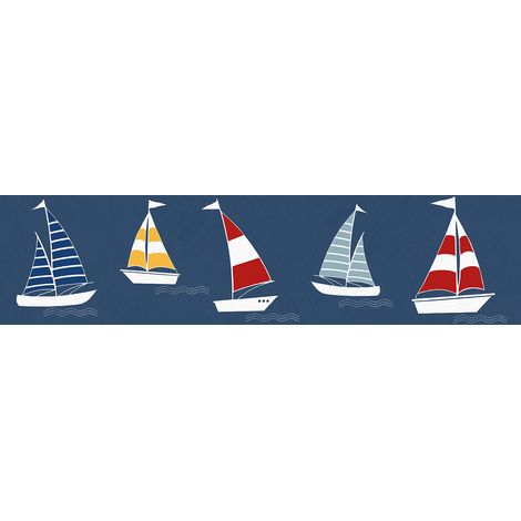 Frise papier peint bateau pour enfant Frise papier peint style marin pour enfant Frise papier peint pour chambre de bébé
