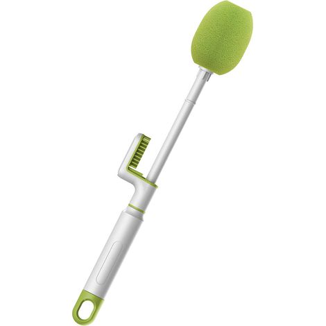 Ensemble brosses gobelet long manche 3 en 1, éponge ergonomique pour bouteille, maison pour la maison, la cuisine et le bureau (1/5)