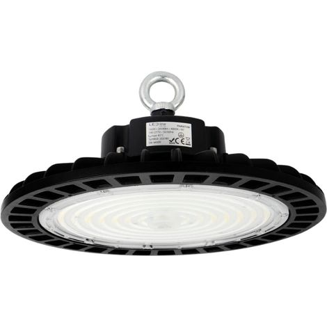Cloche LED industrielle UFO 100W 175lm/W 120° IP65 CRI80 Noir DALI-2 - Blanc Neutre - SILUMEN (1/3)
