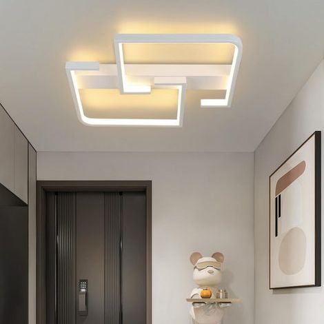 GBLY Lampada a soffitto LED Corridoio Nero Lampada a soffitto 19W 30CM 3000K Geometria moderna