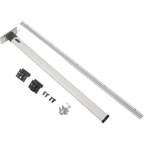 Pied de table pliable 730mm/28.7in, alliage aluminium détachable pour camping-car caravane, bureau mural VR remorque (1/5)