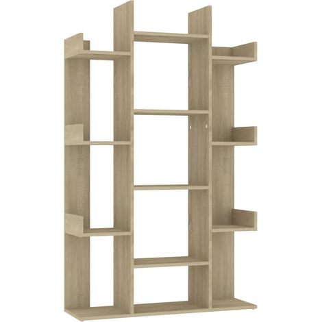 Maison Exclusive - Bücherregal Sonoma-Eiche 86x25,5x140 cm Holzwe