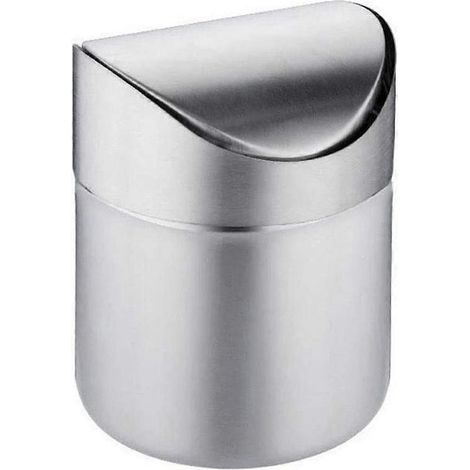 Mini-Mülleimer für den Schreibtisch mit Deckel, kleiner Tischmülleimer, ideal für Büro, Bad und Küche (1/5)