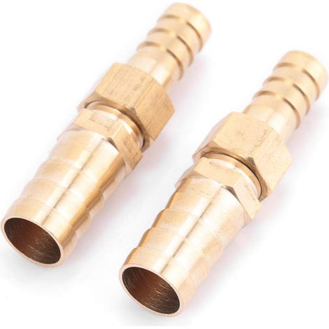 Connexteur Raccord de Tuyau Barbelé en laiton pour Tuyau de raccordement Tuyau Outil de raccordement Filetage Connecteur du tuyau Connecteur(10-12mm) (1/5)