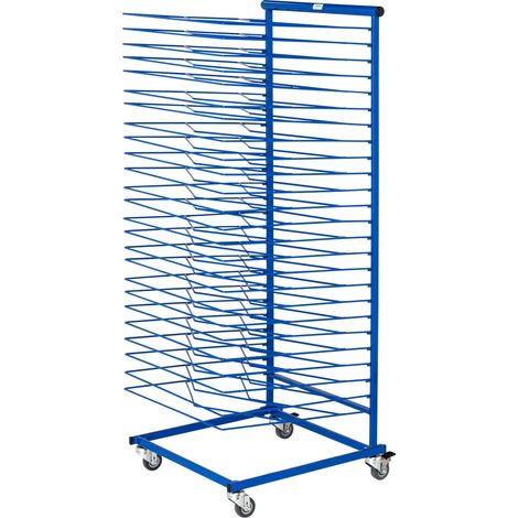 Kongamek Bildertrockenwagen in blau 460x500x1200mm mit 25 Böden (1/2)