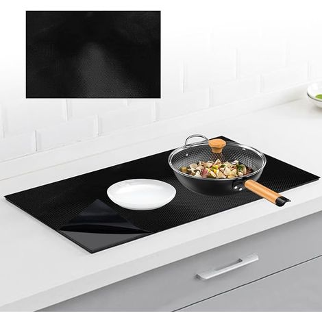 52x80cm Protection Plaque Induction Tapis de Protection Plaque Cuisson Induction en Silicone Plaque de Cuisson Magnétique Cooktop Anti Rayures Non Slip Pour Cuisinière à Induction (1/5)