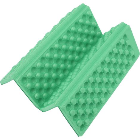 Coussin de siège dépliable pour activités extérieures - Tapis de sol EVA vert gazon compact pour randonnée et détente (1/5)