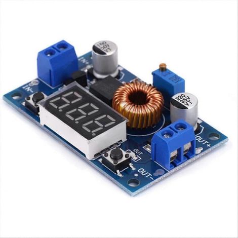 Module de puissance à réduction de tension réglable XL4015E avec affichage numérique du voltmètre, carte CC haute puissance 5 A 75 W (1/5)