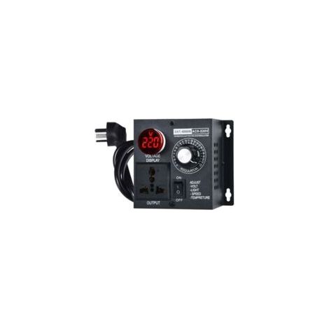 Regulador de voltaje SCR AC 220V 4000W - Regulador de voltaje eléctrico - Motor - Regulador de velocidad del ventilador - Atenuador de luz - Temperatura de funcionamiento del motor - Crezuo
